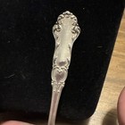 Vintage Sterling Silver Sugar Spoon Rose Handle 24 4g
