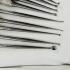 Antique Vtg Surgical Spinal  Bone Curettes Set 10 W  Varying Tip Sizes