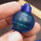 Antique African Blue Glass Beaded Necklace