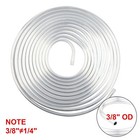 25ft Diameter 3 8  Coiled Aluminum Performance Tubing Fuel Line New