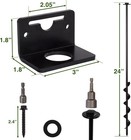 24    Mobile Home Anchors - Ground Anchor Screw 24  - 2pcs  black 