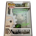 Funko Pop 339 Rick And Morty Prison Break Rick Rare Signed Autographed Roman