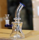 7 5 Inch Asst  Colors Showerhead Hookah Water Pipe Glass Tobacco Bong