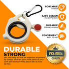 Pugdodo Zip Tie Organizer  2pcs -light Plastic Cable Tie Holder Without Unnecess