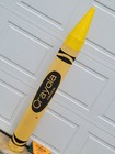 Oversized Vtg 1978 Pop Productions Nyc Yellow Crayola Crayon Art Store Display