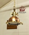 Replica Nautical Marine Smooth Copper   Brass Ceiling Pendant Mount Light