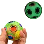 Rainbow Ball Magic Cube Fidget Toy Puzzle In Yellow