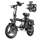 Askgo Electric Bicycle 1500w Foldable Ebike 48v 13ah 14  Tire 25mph 45mile Range