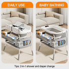 Baby Changing Table With Safety Belt   Storage Baskets Mobile Nursery Diaper