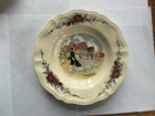 Set Of Three Vintage Sarreguemines  Obernai Decorative Bowls  9    Round 