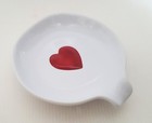 Williams Sonoma Heart Spoon Rest Nib Ceramic Valentines Day Heart Love