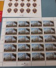   100 Fv Usable Postage Stamps Sheets Mixed Lot