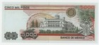 Mexico 5000 Pesos 19-7-1985 Pick 87 Serie Fu Unc Uncirculated Banknote