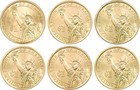 2016 P d Presidential Dollar 6 Coin Set Uncirculated Mint State