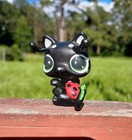 Lps   Littlest Pet Shop Black And Red Ladybug Cat Ooak Custom Art