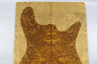 5a Figure Les Paul Guitar Top Birdseye Golden Phoebe Wood Burl Luthier Supply