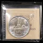 1955  1 Iccs Ms64 Fu Manchu Canada Silver Dollar Uncirculated Queen Elizabeth