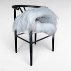 Genuine Icelandic Sheepskin Rug Gray Wide Long Silky Soft 51  X 30 