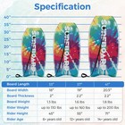 41  Lightweight Body Board W  Eps Core Xpe Deck Hdpe Bottom Crescent Tail