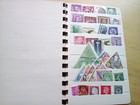 Vintage Stamp Collectors Stock Book Circa 1940   approx  150 Stamps