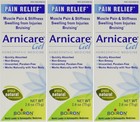 Unscented Boiron Arnica Gel 2 6 Oz - 3 Pack For Bruising   Stiffness Relief