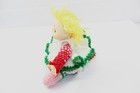 Retro Knit Crochet Doll With Vinyl Hands   Head 12  Tall Vintage Collectible