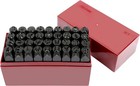 36 Pc Steel Metal Punch Letter Number Stamp Set 3 8  Marking Tool Kit