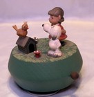 Anri 1972 Peanuts  lucy  Snoopy  And Bird  Music Box