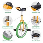 18 Inch Yellow Green Unicycle Mountain Wheel Skid Proof Tire Balance Exercise