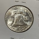 1956 P Franklin Silver Half Dollar - Uncirculated Free Shipping