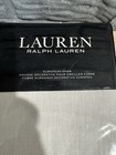 Lauren Ralph Lauren Flora 100  Linen European Euro Sham White navy - New