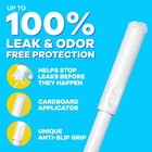 Tampax Cardboard Tampons For Women Super Plus Absorbency  Anti-slip Grip  40 Ct 