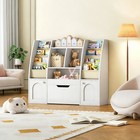 Kids Bookshelf Bookcase Toy Storage Toy Storage Cabinet 47 2   l X 11 8   w X 39 4   h