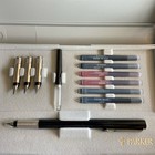 Vintage Parker Calligraphy Set Fountain Pen Ink Cartridges With Case
