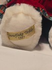 Snowflake Teddy 1996 Dan Dee Magic White Bear Plush Christmas Dress 