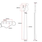 20 Frets Bass Guitar Neck For 4 String Pb Bass Part Canada Maple Yellow Matte Us