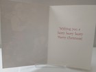 Christmas Greeting Card Santa Clause In Workshop Making Teddy Bear Holiday Toys 