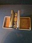 Antique  Cross London  Brass Double Sided Smokers Cigarette Box