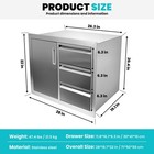 28 x22 outdoor Kitchen Bbq Island Door Drawer Combo Access Drawers For Bbq Grill
