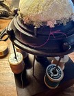 Victorian Antique Wood Thread Storage W  Drawer Pincushion Watch Video Clip Here