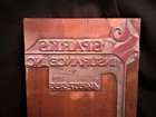 Antique Printing Letterpress Printers Block Sparks Insurance Inc