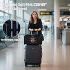 Cat Carriers Soft Small Dog Carrier Airline Approved Softsides Pets Bag black   