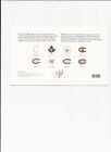 Canada Post Fdc 2009 - 54   montreal Canadians Logo  100 Years Cachet- Sc 2339