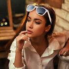 Classic Retro Category 4 Dark Lens Square Black Out Lense White Frame Sunglasses