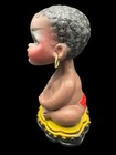 Vintage Bobblehead Nodder Doll 8  King Ceramic Head African Baby