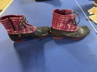 Sperry Saltwater Ankle Rubber Boots Magenta Tie Dye Little Kid Size 4m