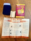 Peacock Compact Pocket Warmer Blue white W  Box   Instructions 18-30 Hours