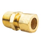2 Pack 1 2  X 1 2  Male Npt Connector Brass Compression Fitting For 1 2  Od Tube