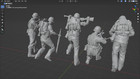 1 35 Scale Ww Ii United States Marine Corps 5 Soldiers Model Kit Resin Printed