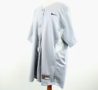 Nike Women s Softball Jersey Full Button  Gray With White Trim  3xl 4533